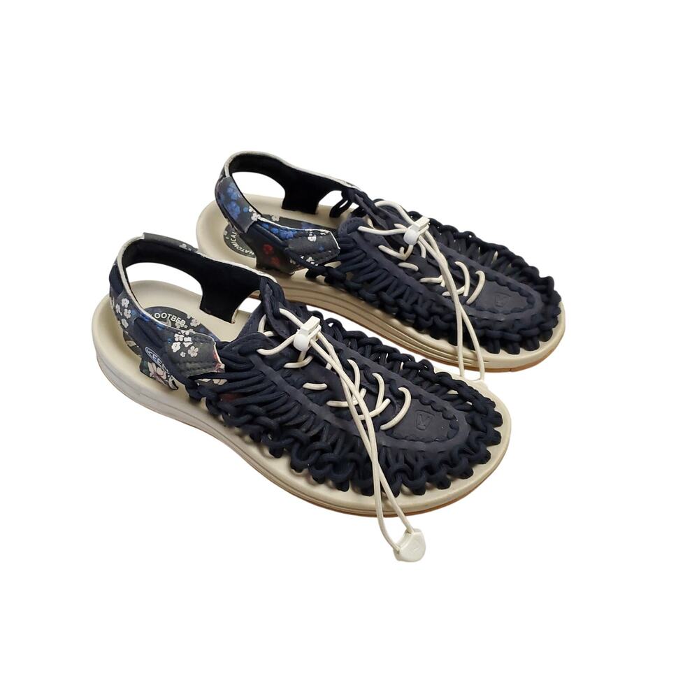 KEEN Womens Uneek Canvas Cord Outdoor  Fisherman Water Sandals Floral Girl Sz 6